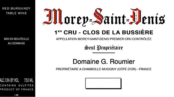 2005 Domaine G. Roumier Morey-St-Denis Clos-de-la-Bussière