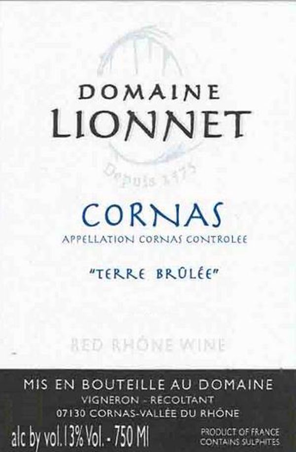 2019 Domaine Lionnet Cornas Terre Brulée