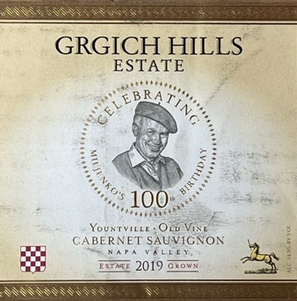 2019 Grgich Hills Estate Centennial Edition Old Vine Cabernet Sauvignon