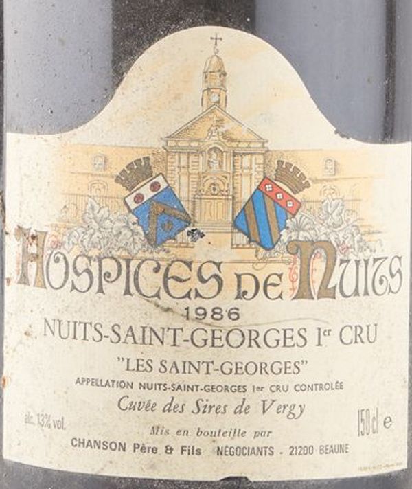 1986 Hospices de Nuits Nuits-St-Georges Les Saint-Georges Les Sires de Vergy Cuvée Georges Faiveley
