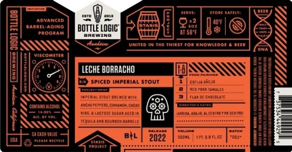 2022 Bottle Logic Brewing Leche Borracho Spiced Imperial Stout