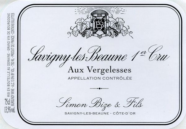 1982 Domaine Simon Bize et Fils Savigny-lès-Beaune Aux Vergelesses