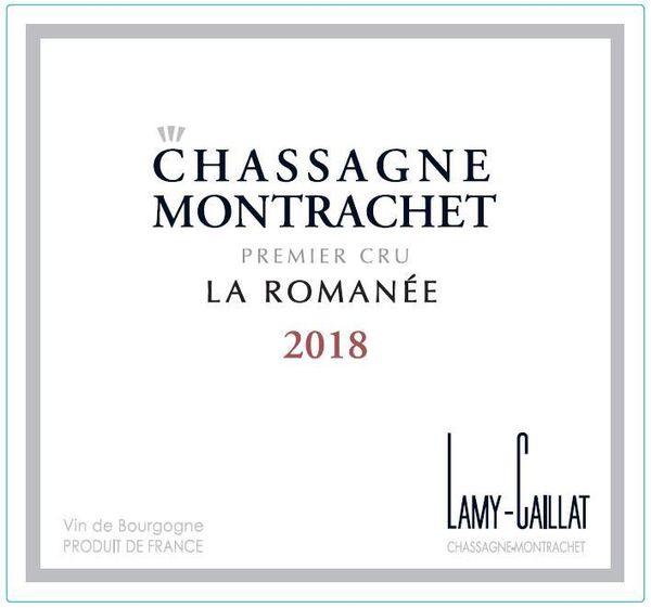 2018 Lamy-Caillat Chassagne-Montrachet La Romanée