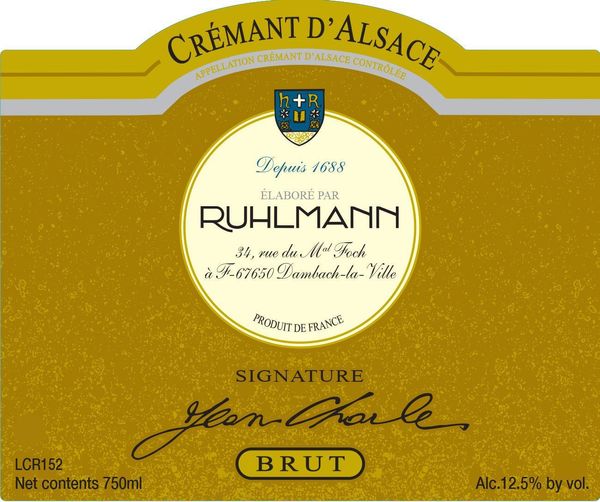 Domaine Ruhlmann-Schutz Ruhlmann Cremant d'Alsace Brut