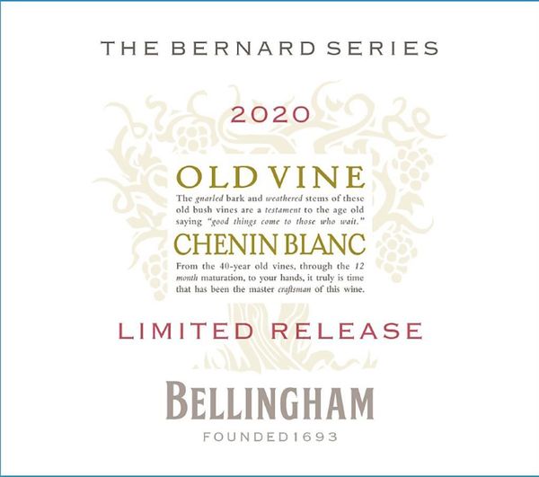 2020 Bellingham Wines The Bernard Series Old Vine Chenin Blanc