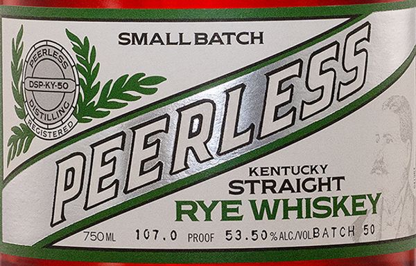 Peerless Small Batch 107 Proof Kentucky Straight Rye Whiskey