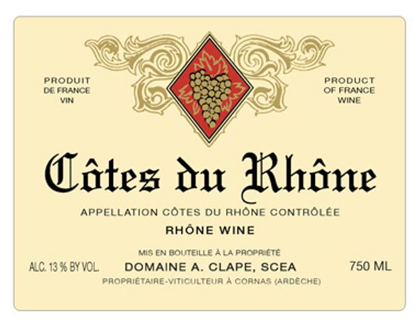 2021 Domaine Auguste Clape Côtes du Rhône
