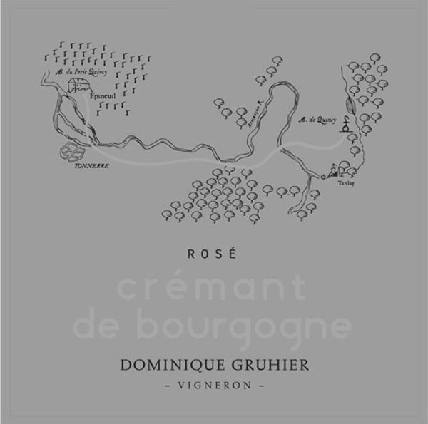 2018 Domaine Dominique Gruhier Crémant de Bourgogne Extra Brut Rosé