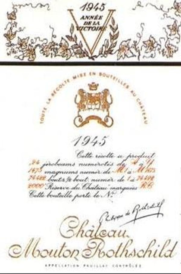 1945 Château Mouton Rothschild Pauillac