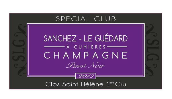 2013 Sanchez le Guedard Champagne Special Club Clos Saint Hélène Brut