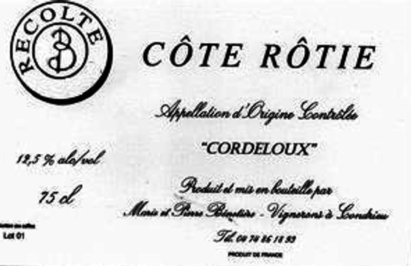 2015 Marie et Pierre Bénetière Côte-Rôtie Cordeloux