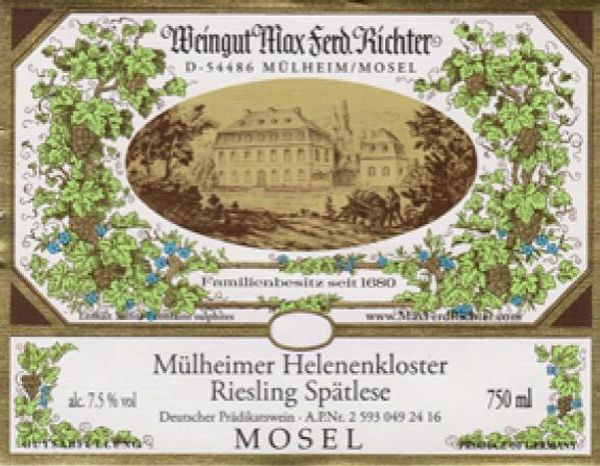 2020 Weingut Max Ferd. Richter Mülheimer Helenenkloster Riesling Spätlese