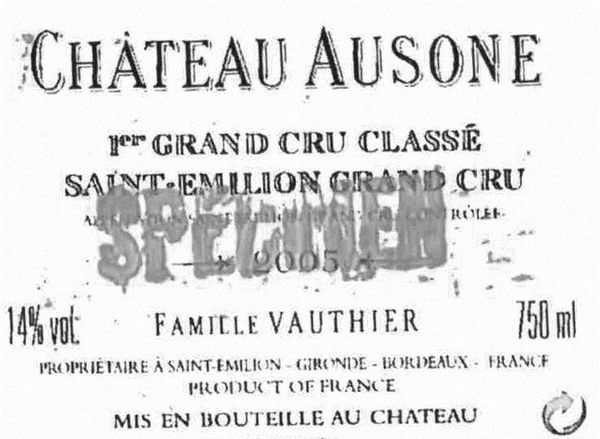 2005 Château Ausone Saint-Émilion Grand Cru