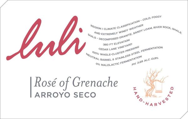 2021 Luli Rosé of Grenache
