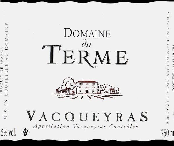 2019 Domaine du Terme Vacqueyras
