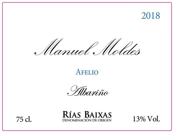 2020 Manuel Moldes Afelio Albariño