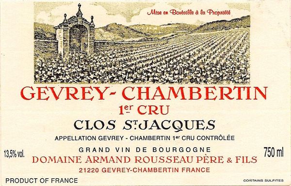 2018 Domaine Armand Rousseau Gevrey-Chambertin Clos St. Jacques
