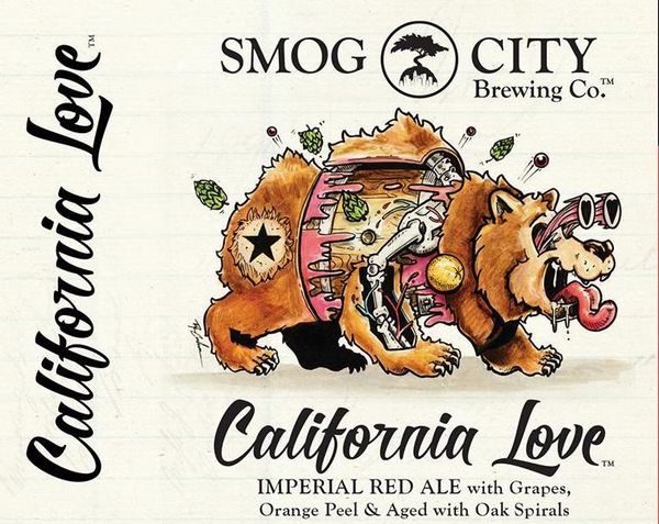 Smog City Brewing Company California Love Imperial Red Ale