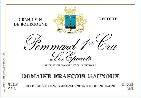2014 Domaine François Gaunoux Pommard Les Epenots
