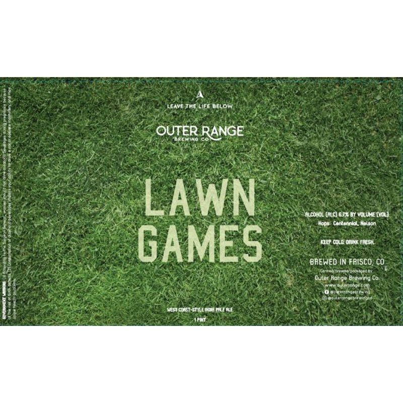 Lukas Liquor Superstore Lone Tree, CO ⋆ OUTER RANGE LAWN GAMES IPA
