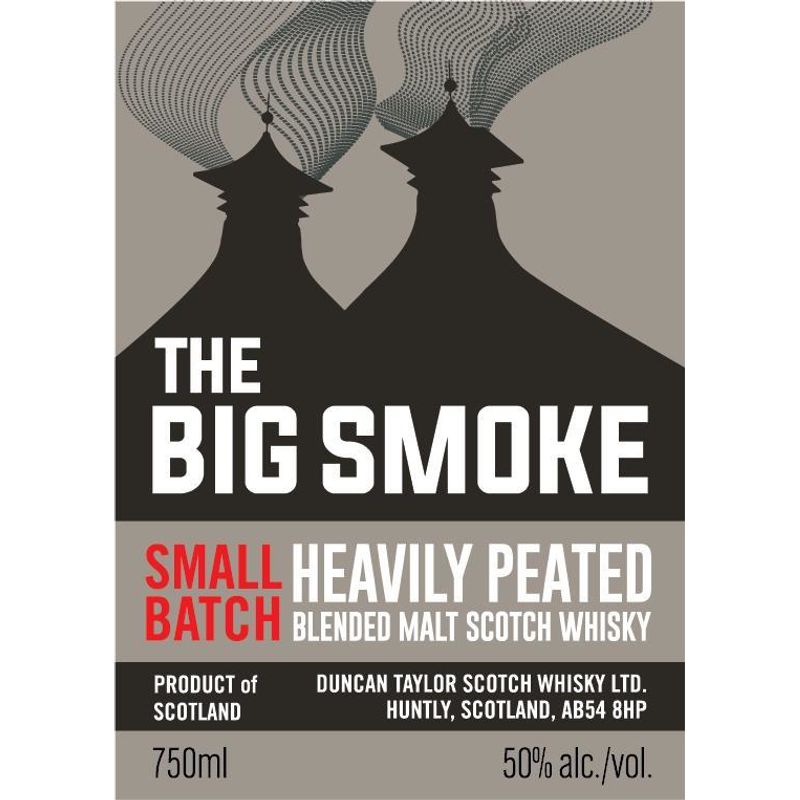 The Big Smoke Heavily Peated Blended Malt, Product page