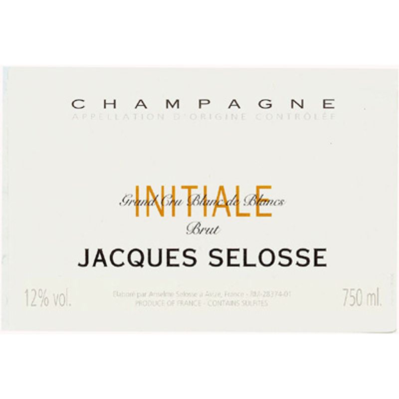 NV Jacques Selosse Initial Blanc de Blancs Grand Cru [Future 