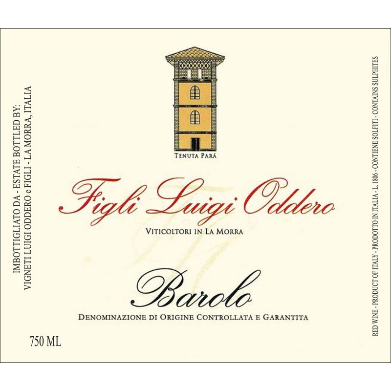 Gordons Wine | FIGLI LUIGI ODDERO BAROLO TRADIZIONE 2016 750 ML ...