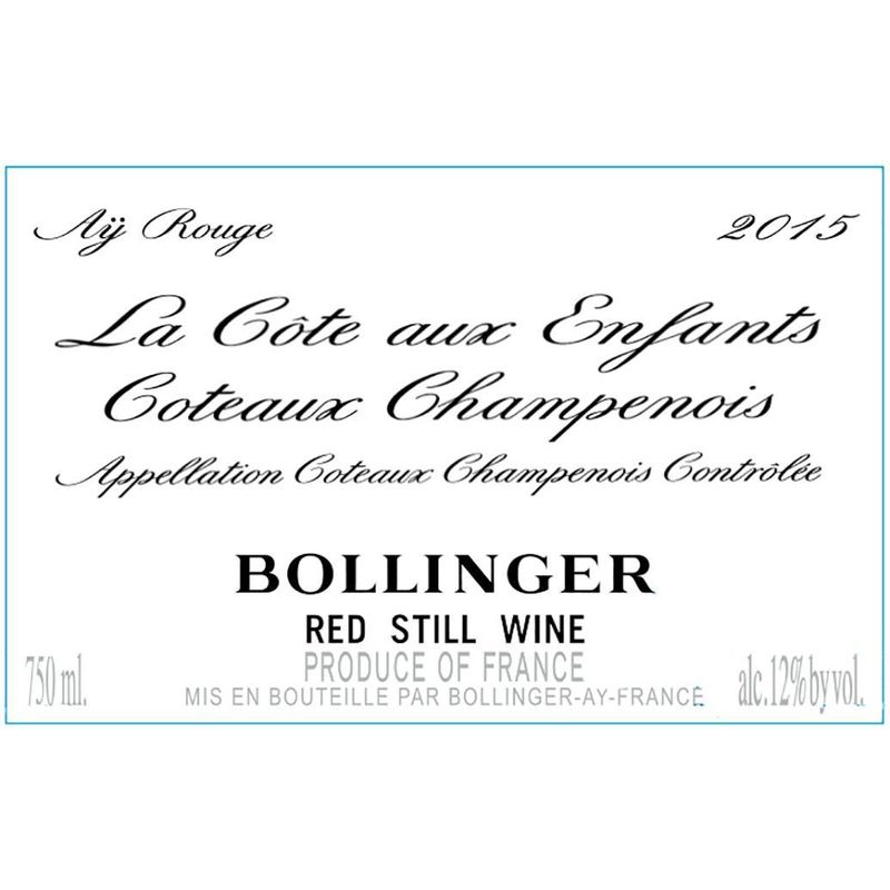 Gordons Wine | BOLLINGER LA COTE AUX ENFANTS 2016 750 ML - Gordons Wine